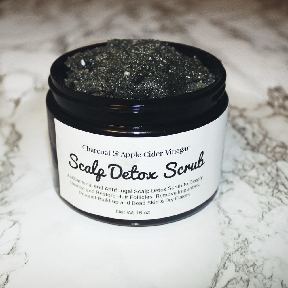 Charcoal Scalp Scrub Dandruff Dry Flakes Build Up